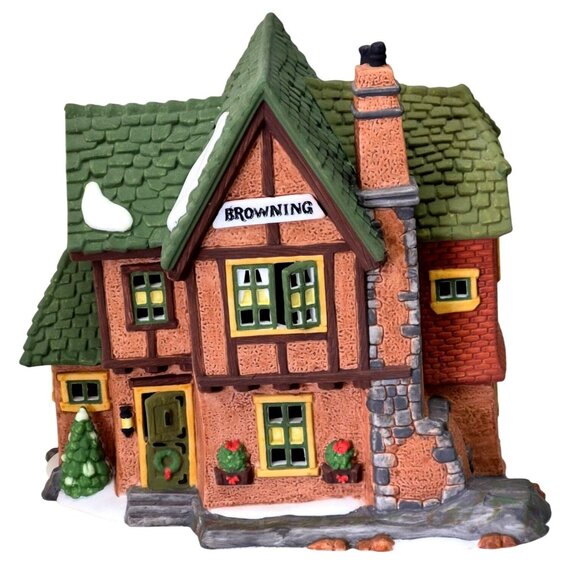 Department 56 Heritage Collection Dickens Village Browning Cottage 1994 RETIRED - Picture 1 of 9